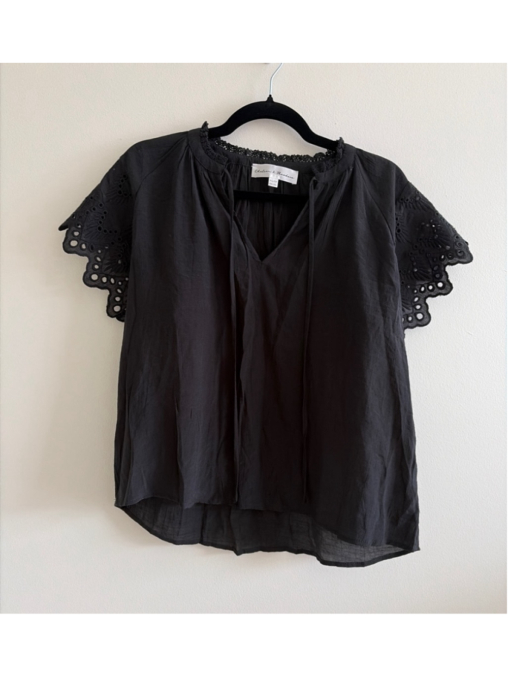 Women's Chelsea & Theodore Blouse XS Black